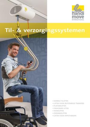 Cover van de Handi-Move catalogus Til- en verzorgingssystemen